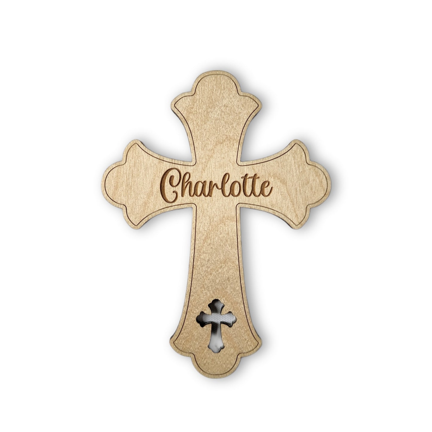 Wood Cross - Personalized Baptism Cross