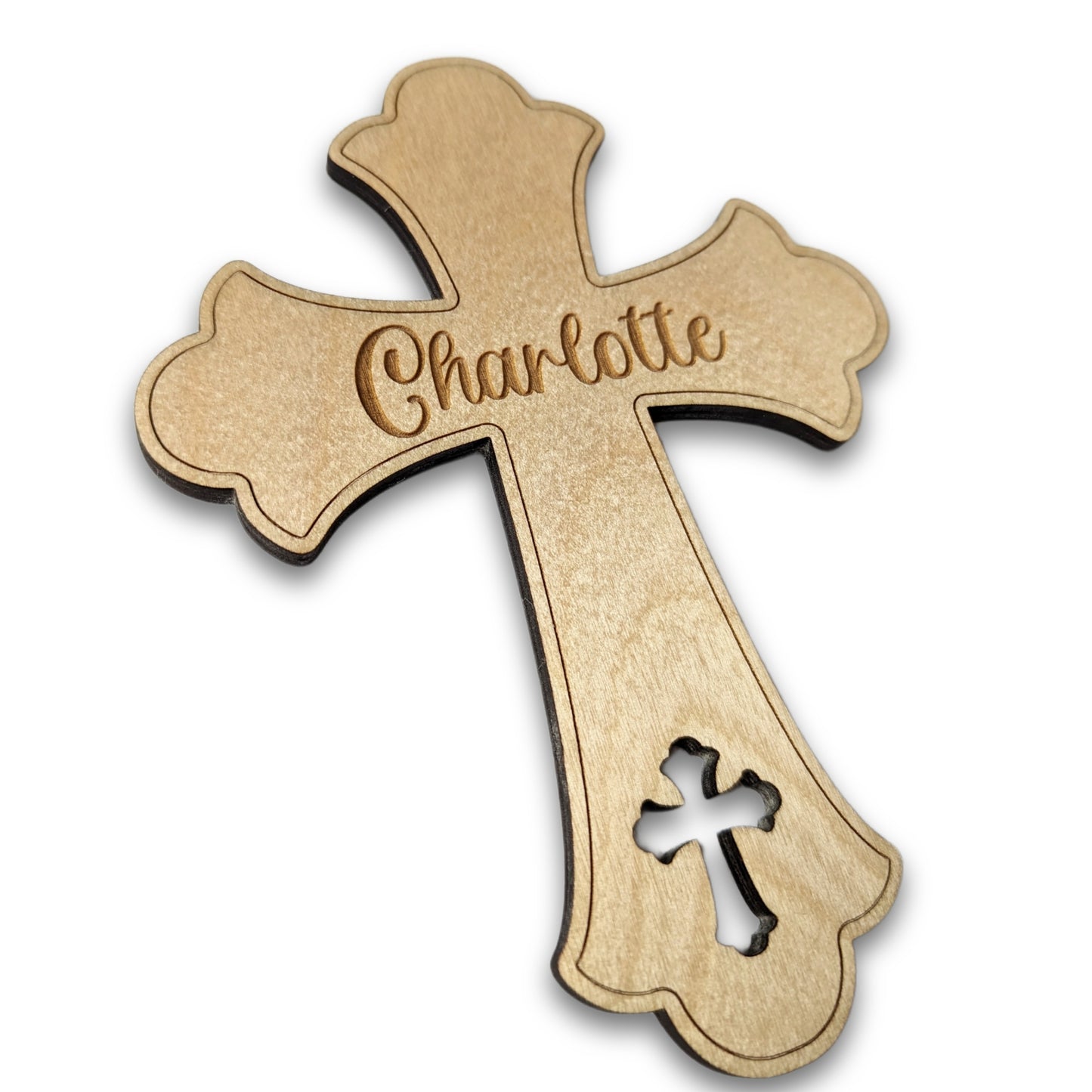 Wood Cross - Personalized Baptism Cross