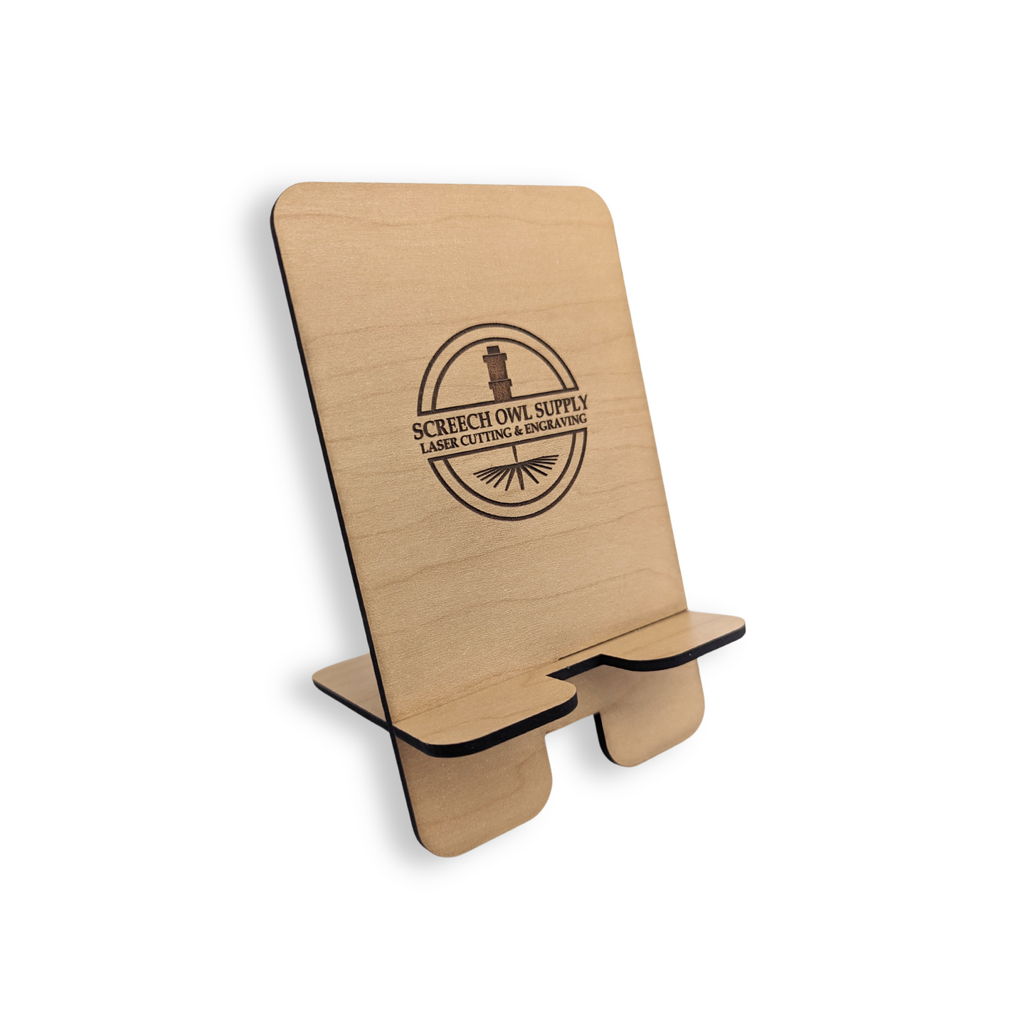 Phone stand - flat pack - customizable