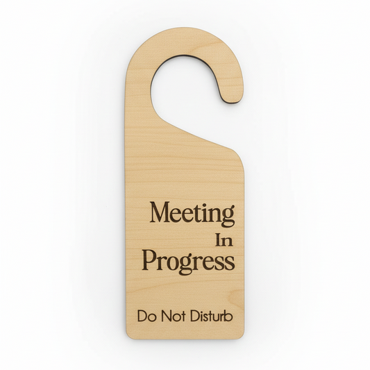 Meeting In Progress Door Hanger