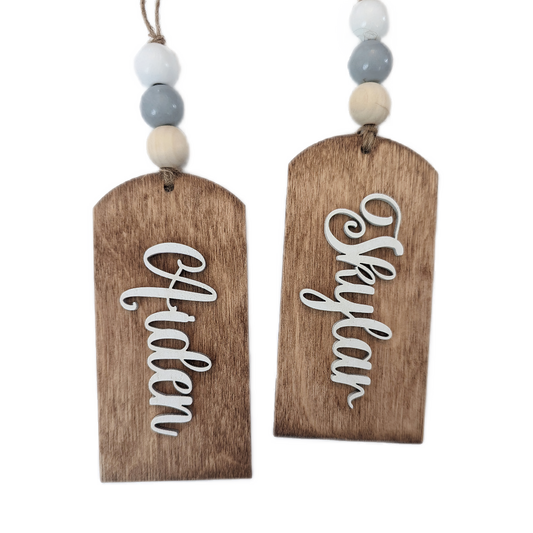 Wood Stocking Tags