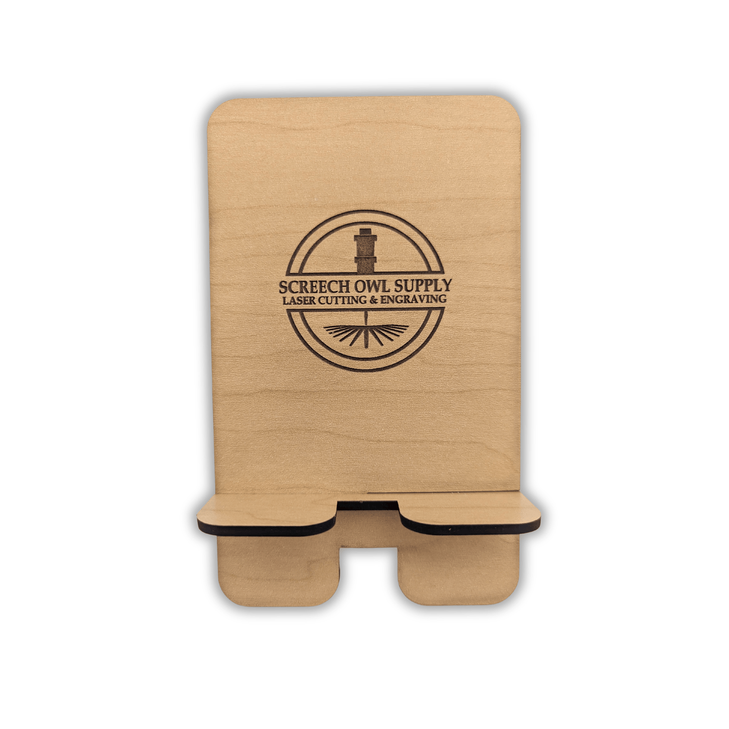 Phone stand - flat pack - customizable