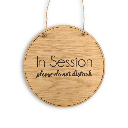 In session door sign