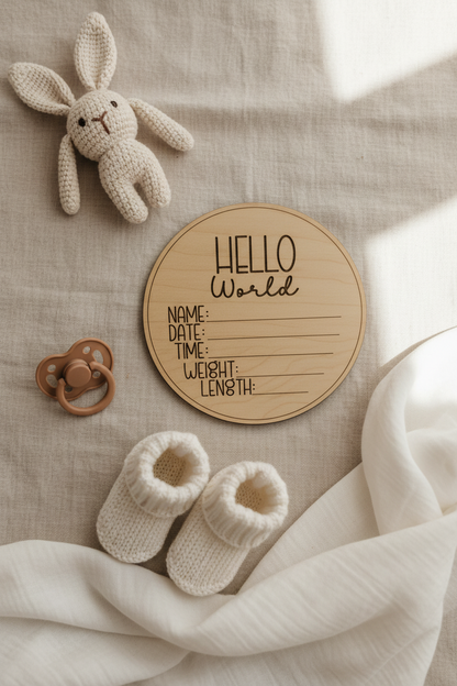 Birth Announcement Disc