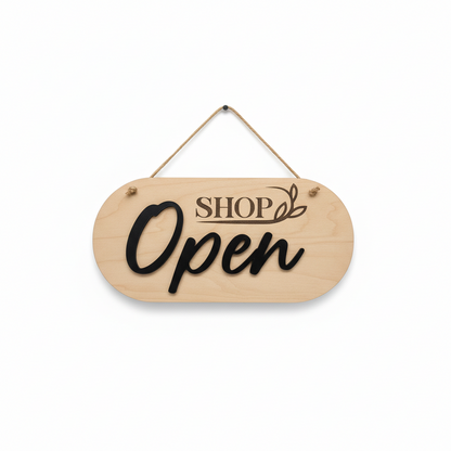 Open/Closed Door Sign - Double Sided Business Sign