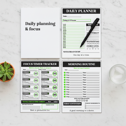 Daily Planning Bundle — Square