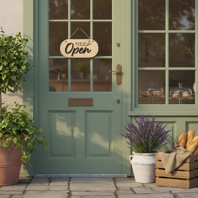 Farmhouse painted door