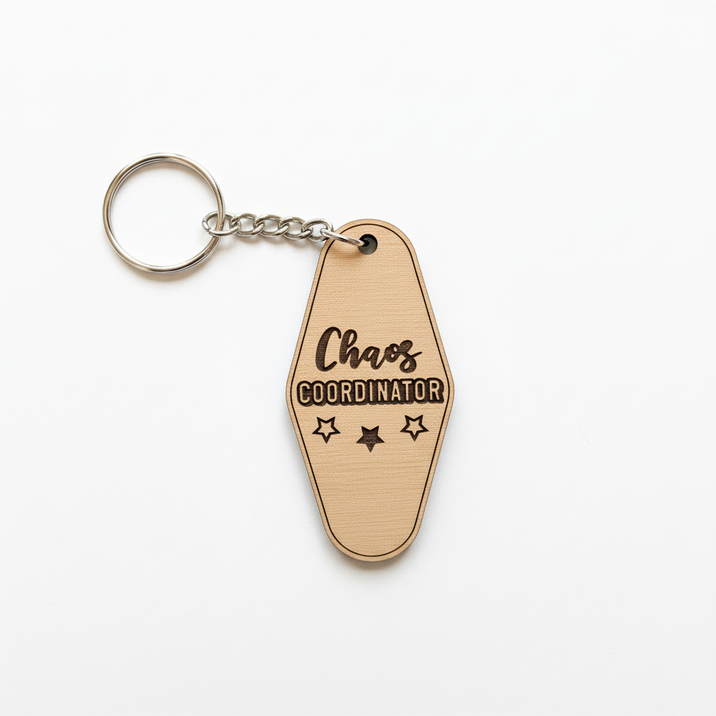 Chaos Coordinator keychain bird's eye view