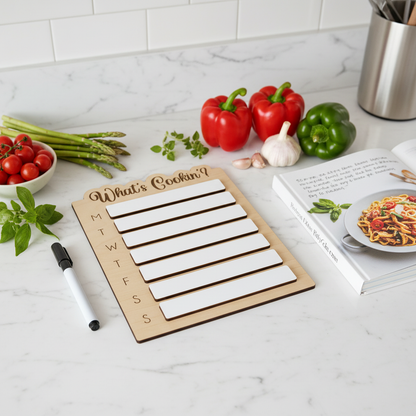Kitchen counter flat lay