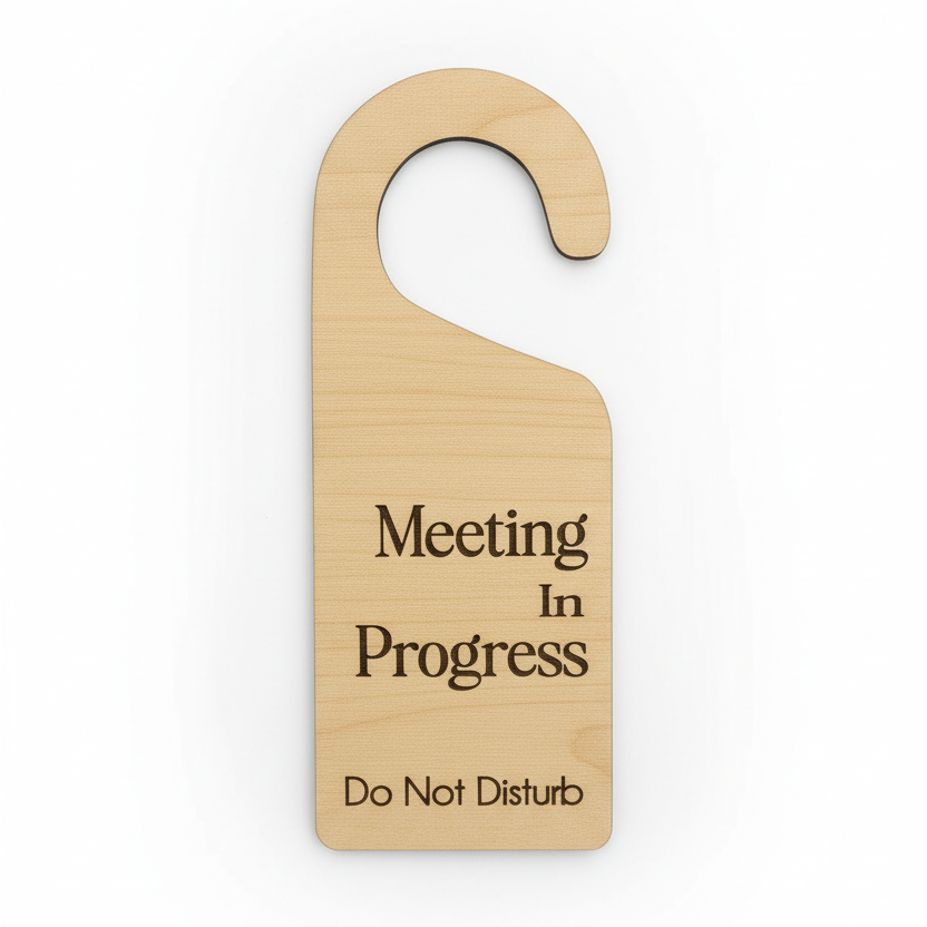 Meeting In Progress Door Hanger