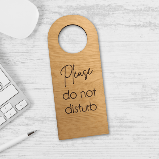 door hanger do not disturb sign for offices, bnbs, motels, hotels and more