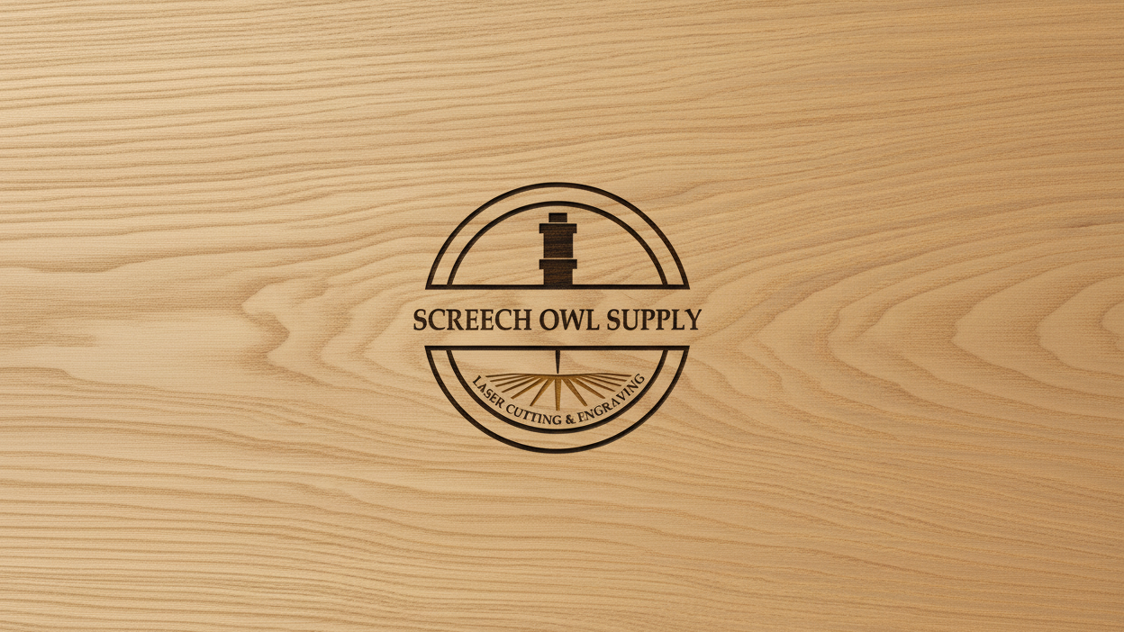 Screech Owl Supply Board Cover - Smaller Logo